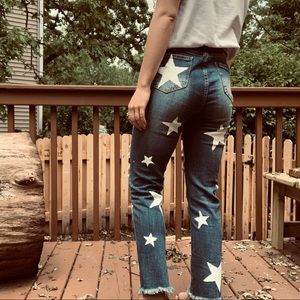 Star painted Jeans